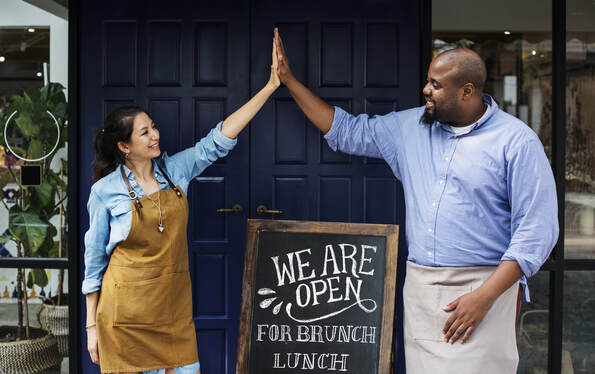 New small business open We are open - small business