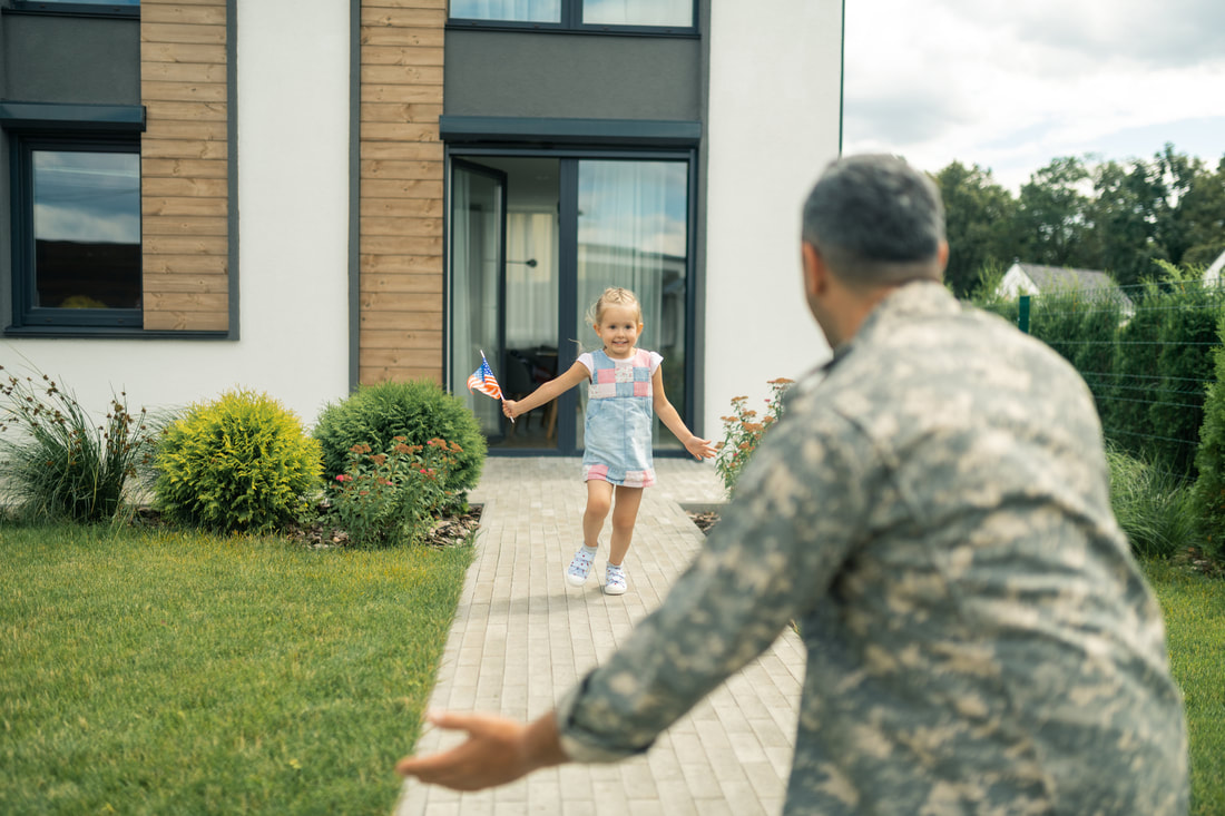 Military father home